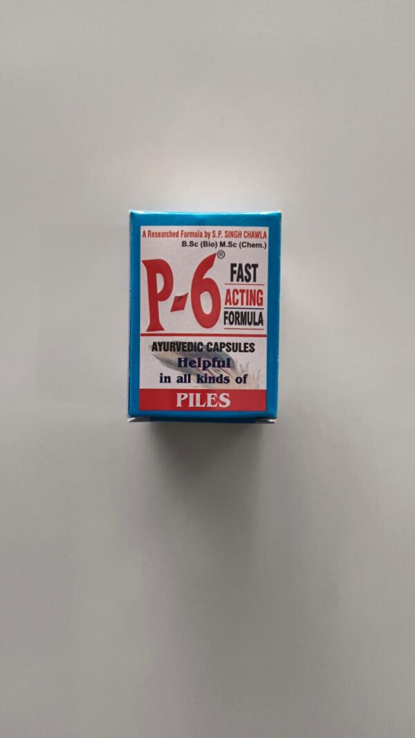 P-6 FAST ACTING FORMULA QTY :24 CAPSULES