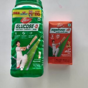 GLUCOSE-D 225ml FREE DABUR GLUCOSE+C 225ml